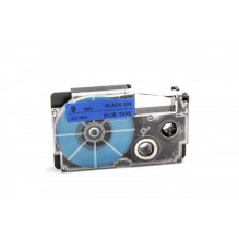 Tape cassette replaces Casio XR-9BU 9mm, black on blue