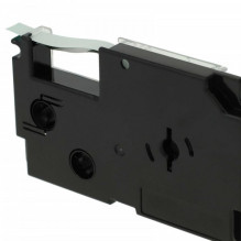 Tape cassette replaces Casio XR-6GN 6mm, black on green