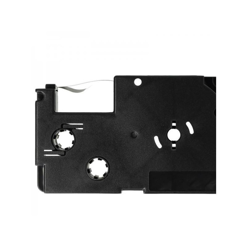 Tape cassette replaces Casio XR-12X 12mm, black on transparent