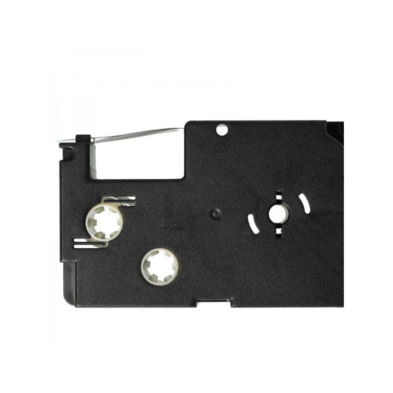 Tape cassette replaces Casio XR-12GN 12mm, black on green