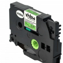 Tape cassette replaces Brother TZE-D21 9mm, black on neon green