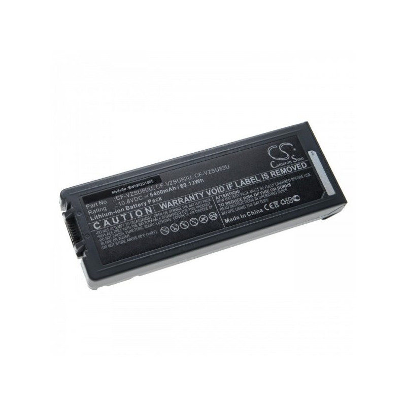 Battery for Panasonic Toughbook CF-C2 u.a. wie CF-VZSU80U u.a. 6400mAh