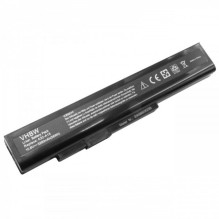 Battery for Medion Akoya P6633 etc. black, 10.8V, 5200mAh