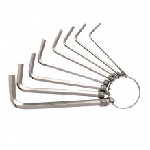 Šešiakampių raktų rinkiniai 1,5–6 mm Deli Tools EDL3080 (sidabrinis)