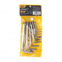 Hex Key Sets 1.5-10mm Deli Tools EDL3100 (silver)