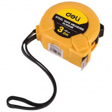 Steel Measuring Tape 3m/ 16mm Deli Tools EDL9003B (yellow)