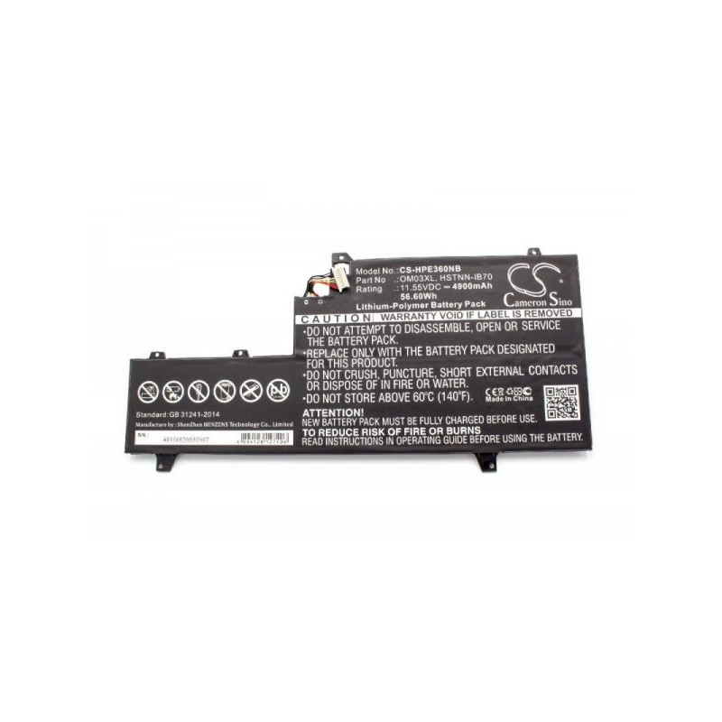 Baterija, skirta HP Elitebook X360 1030 G2 u.a. 4900 mAh