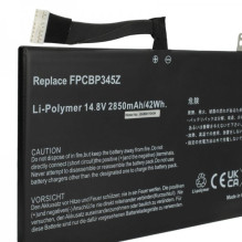 AKKU für FUJITSU Lifebook UH572 Ultrabook u.a. 14,8 V, 2850 mAh