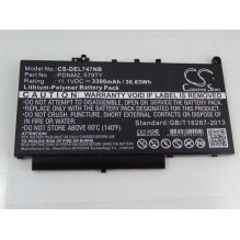 BATTERY for Dell Latitude E7270, E7470 and others 3300mAh