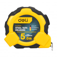 Steel Measuring Tape 5m/ 25mm Deli Tools EDL3797Y(yellow)