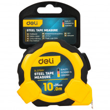 Plieninė matavimo juosta 10m/ 25mm Deli Tools EDL3799Y (geltona)