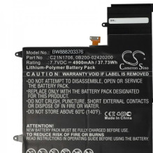 Battery for Asus ZenBook Flip S UX370U u.a. 4900mAh