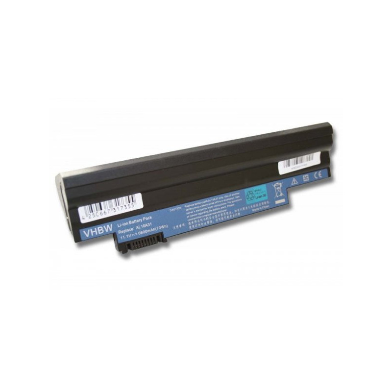 Battery for Acer Aspire One D255 u.a. 6600mAh