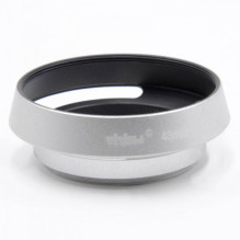 Metal universal lens hood 43mm silver