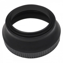 Rubber lens hood foldable, 46mm, black