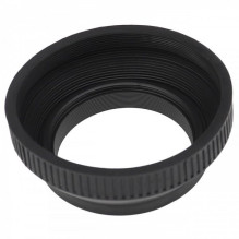 Rubber lens hood foldable, 46mm, black