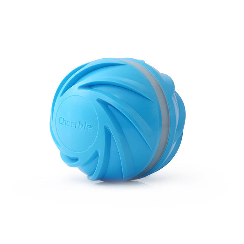Interaktyvus kamuolys šunims ir katėms Cheerble W1 (Cyclone versija) (mėlynas)