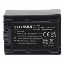 EXTENSILO baterija, pvz., NP-FV70, skirta Sony NEX-VG20 ir kitiems 1640 mAh