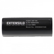 EXTENSILO battery like NP-80 for Fuji FinePix 4900 Zoom and others 1600mAh