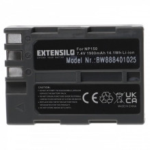 EXTENSION Battery like NP-150 for Fujifilm FinePix S5 Pro u.a. 1900mAh