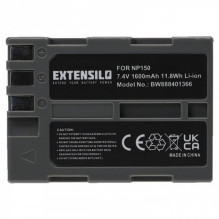 EXTENSION Battery like NP-150 for Fujifilm FinePix S5 Pro u.a. 1600mAh