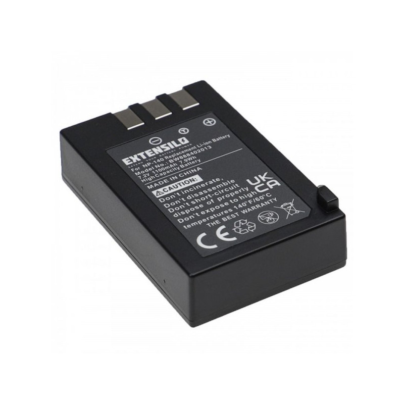 EXTENSILO battery like NP-140 for Fujifilm FinePix etc. 1100mAh