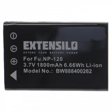 EXTENSILO baterija, pvz., NP-120, skirta Fujifilm FinePix F11 ir kitiems 1800 mAh