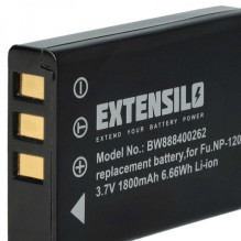 EXTENSILO battery like NP-120 for Fujifilm FinePix F11 and others 1800mAh