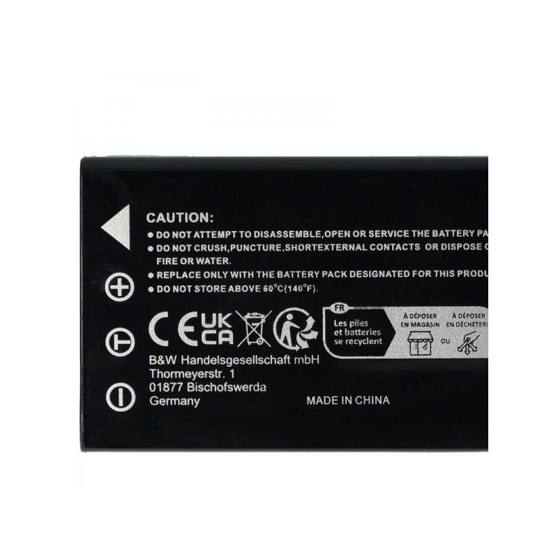 EXTENSILO battery like NP-120 for Fujifilm FinePix F11 and others 1800mAh