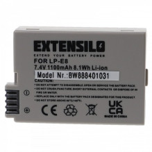 EXTENSILO battery like LP-E8 for Canon EOS 650D and others 1100mAh