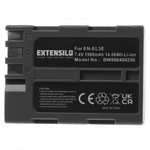 EXTENSION Battery like EN-EL3e for Nikon D700 u.a. 1900mAh