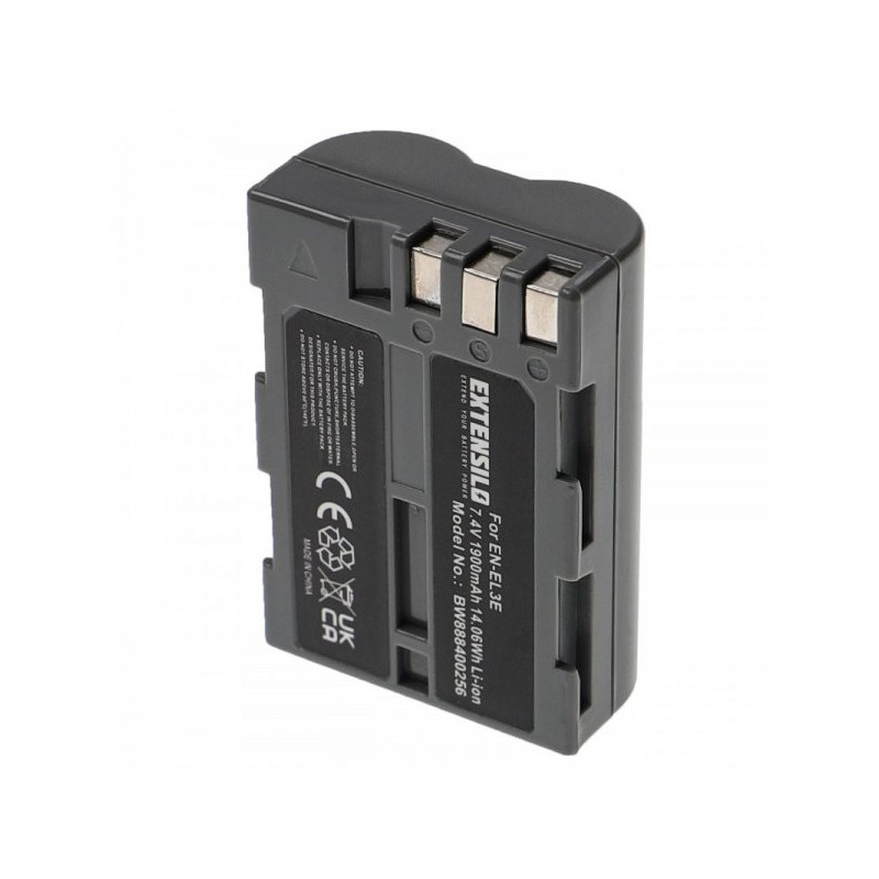 EXTENSION Battery like EN-EL3e for Nikon D700 u.a. 1900mAh