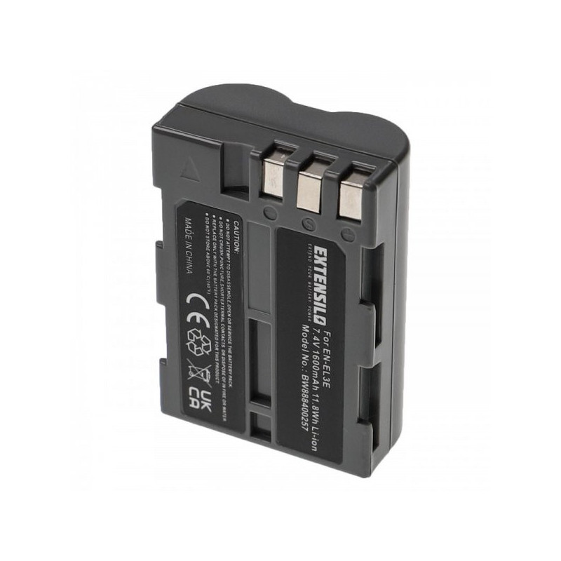 EXTENSION Battery like EN-EL3e for Nikon D700 u.a. 1600mAh