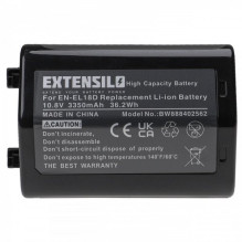 EXTENSION Battery like EN-EL18D for Nikon Z9 u.a. 3350mAh