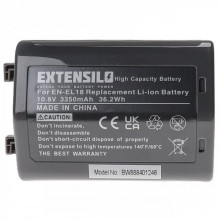 EXTENSION Battery like EN-EL18 for Nikon D4 etc. 3350mAh