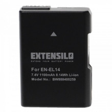 EXTENSILO battery like EN-EL14 for Nikon D5600 and others 1100mAh