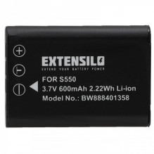 EXTENSION Battery like D-Li78 for Pentax Optio W80 u.a. 600mAh