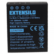 EXTENSION Battery like BLH-1 for Olympus OM-D E-M1 Mark II u.a. 2000mAh