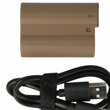 EXTENSILO baterija su USB-C jungtimi, skirta Nikon, pvz., EN-EL15 ir kitiems 2250 mAh