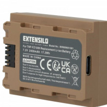 EXTENSILO battery for Sony such as NP-FZ100 and others 2400mAh, with USB-C connection