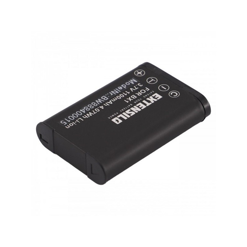 EXTENSILO battery for Sony such as NP-BX1 and others 1100mAh