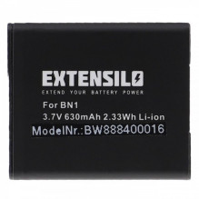 EXTENSILO baterija, skirta Sony, pvz., NP-BN1 ir kitiems 630 mAh