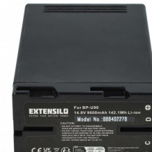 EXTENSILO baterija, skirta Sony, pvz., BP-U90, BP-U95 ir kt., 9600 mAh