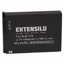 EXTENSILO akumuliatorius, skirtas Samsung, pvz., SLB-11a ir kitiems 1000 mAh