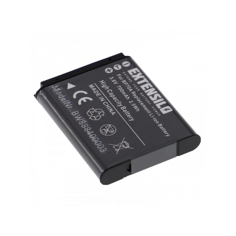 EXTENSILO battery for Samsung such as BP70a and others 700mAh