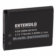 EXTENSILO battery for Panasonic such as DMW-BCN10 and others 770mAh