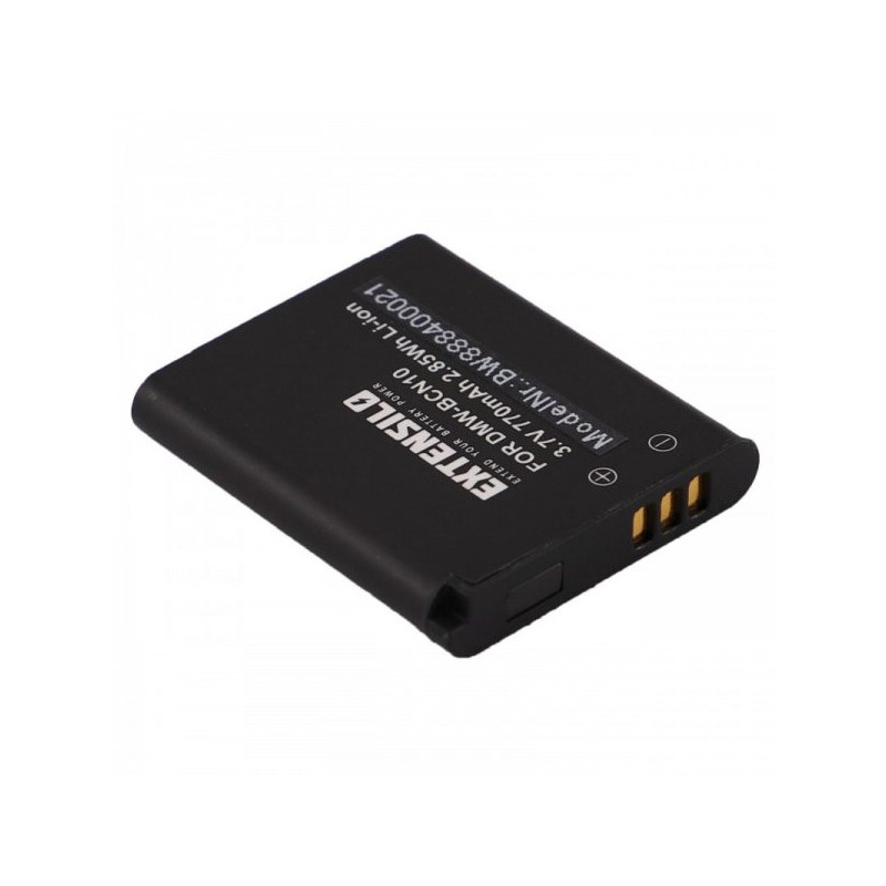 EXTENSILO battery for Panasonic such as DMW-BCN10 and others 770mAh