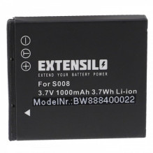 EXTENSILO Akku for Panasonic knows CGA-S008 u.a. 1000mAh