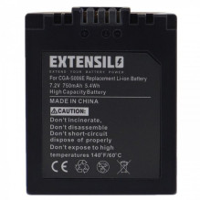 EXTENSILO baterija, skirta „Panasonic“, pvz., CGA-S006 ir kt., 750 mAh