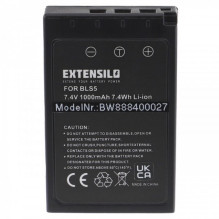 EXTENSION Battery for Olympus like PS-BLS5 u.a. 1000mAh